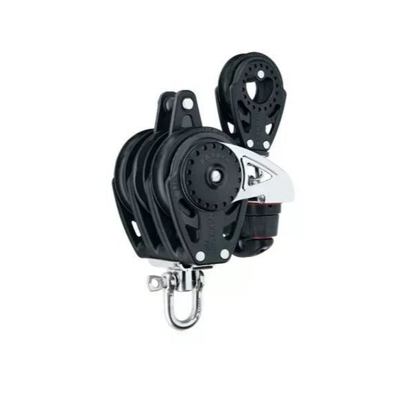 Harken 75mm Ratchamatic Block mit Klemme/57mmBlock/Hundsfott